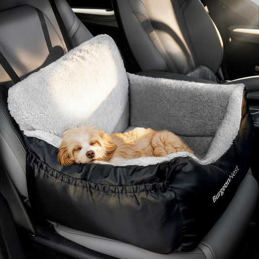 BurgeonNest Washable Dog Booster Car Seat – Black
