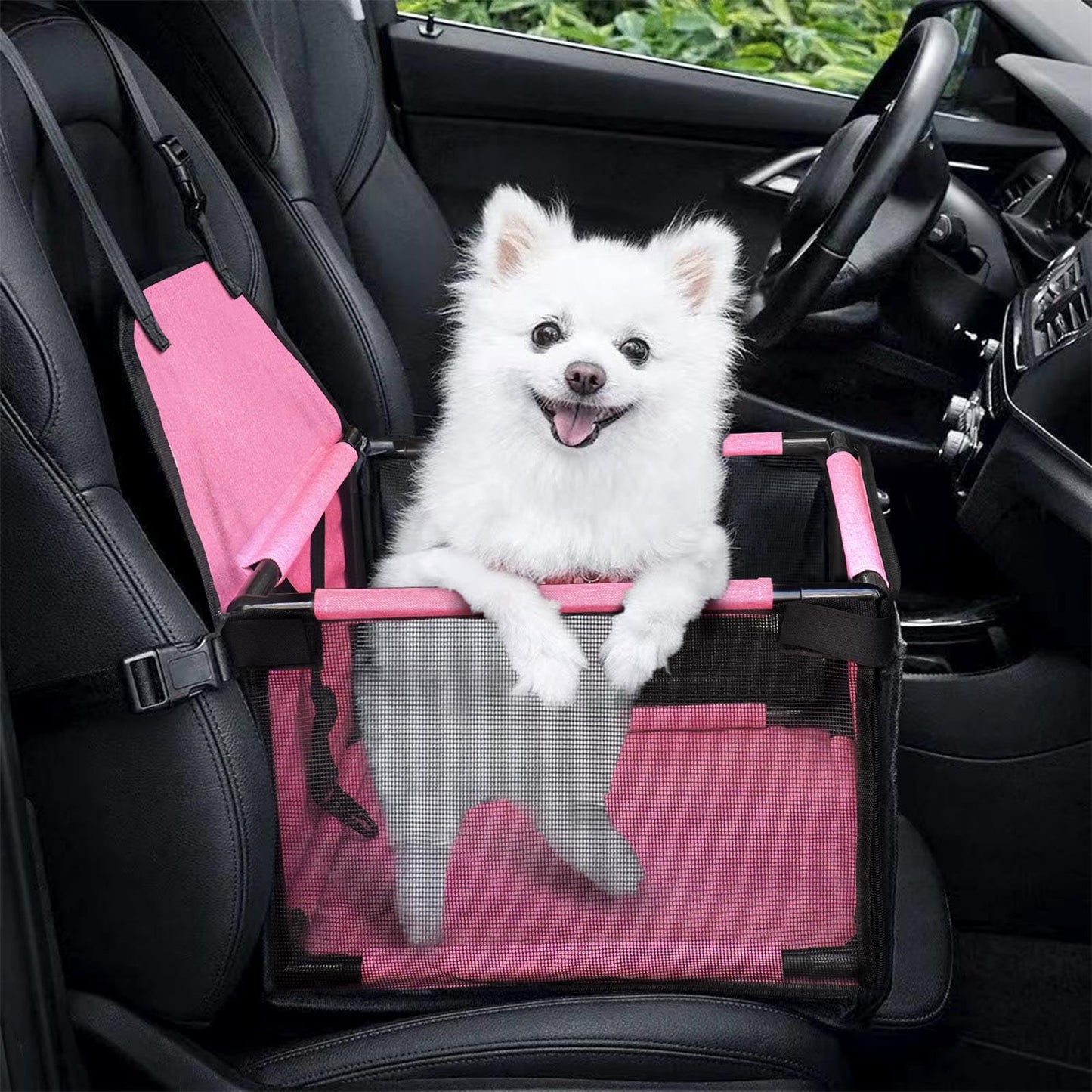 GENORTH Portable Pet Car Seat for Small Dogs