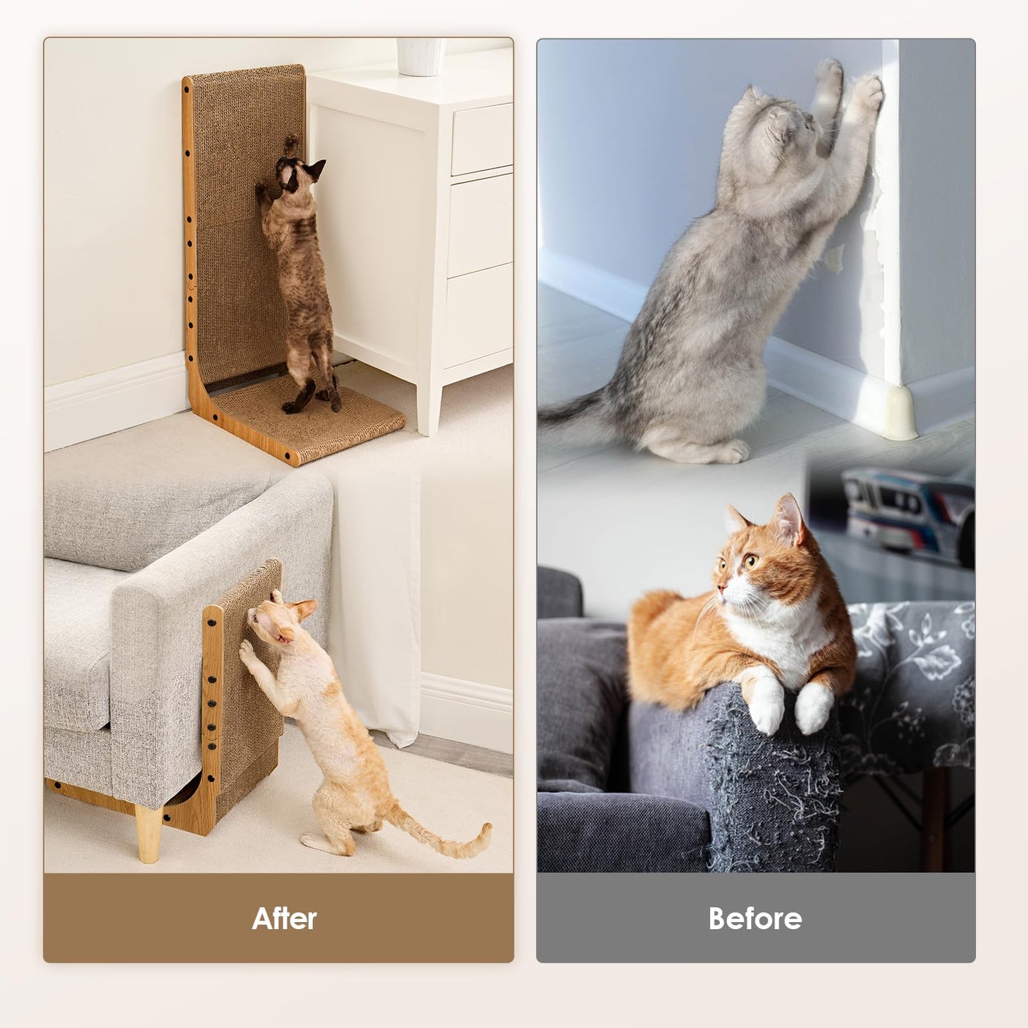 EHEYCIGA Cardboard Cat Scratching Board – Large