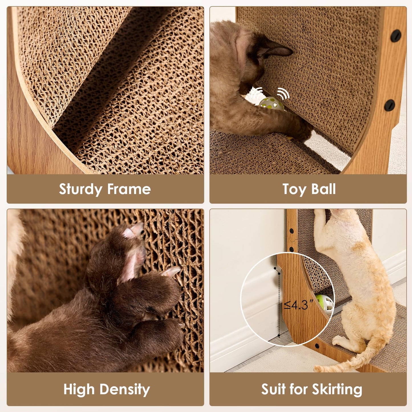 EHEYCIGA Cardboard Cat Scratching Board – Large