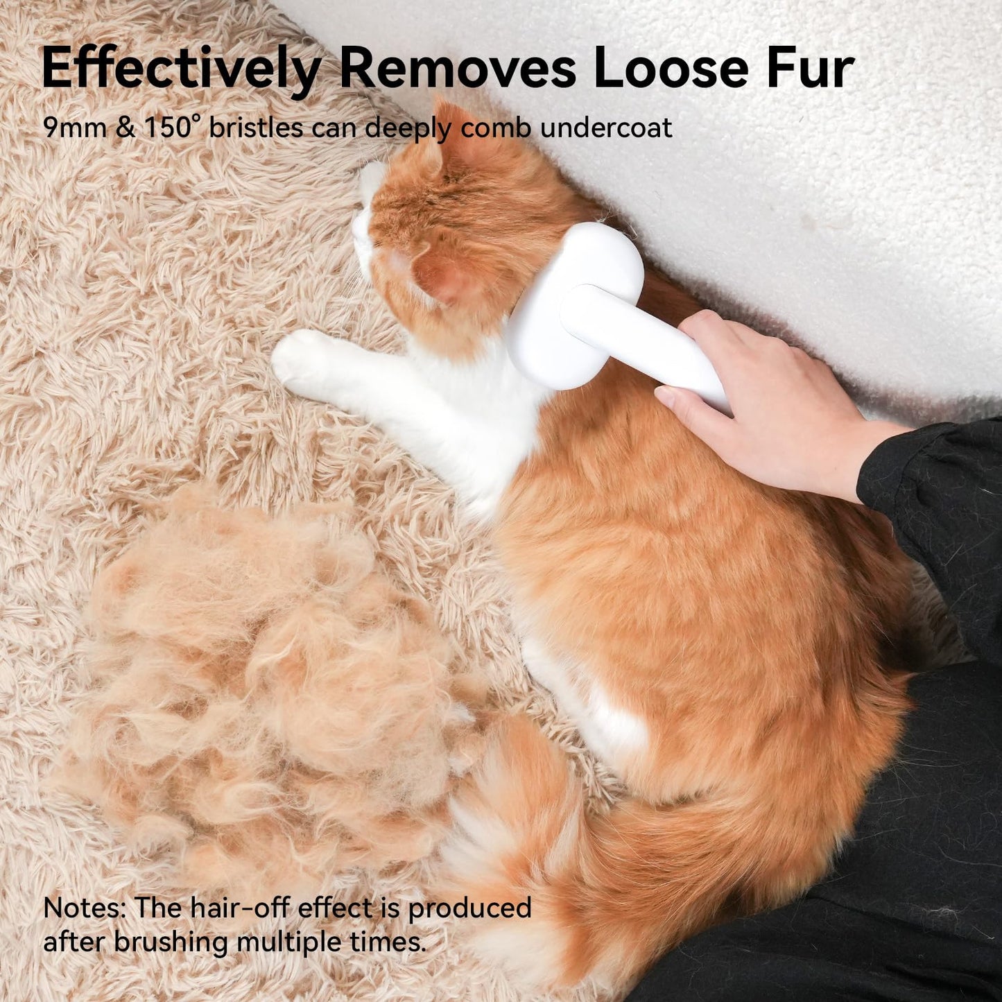 Aumuca Cat Grooming Brush for Long & Short Hair